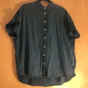 Madewell central shirt in chambray size XL